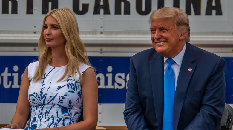 Ivanka Trump et Donald Trump en campagne électorale 2020