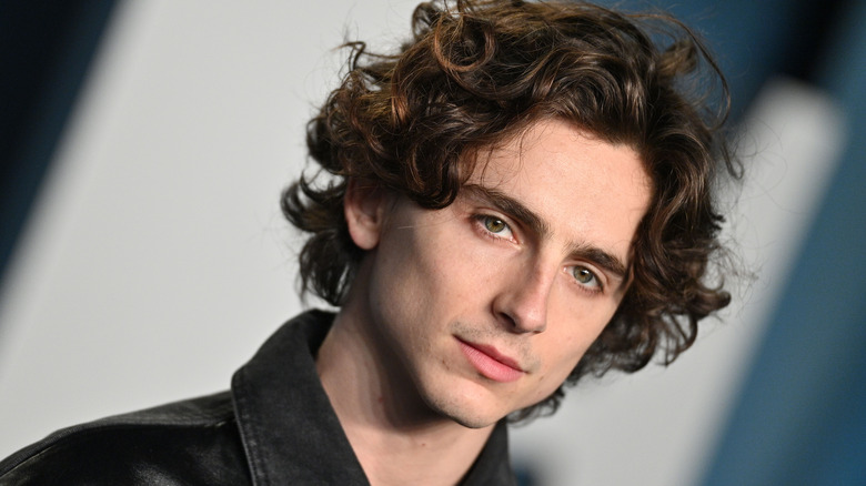 Timothée Chalamet à la soirée des Oscars Vanity Fair 2022 