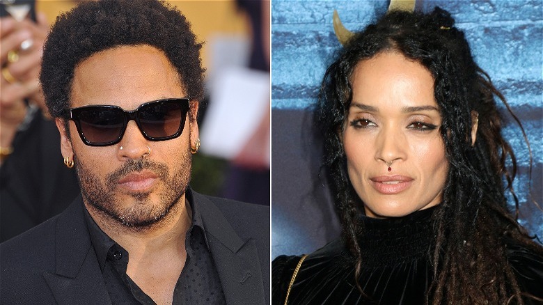 Lenny Kravitz et Lisa Bonet ont l'air sérieux, image partagée