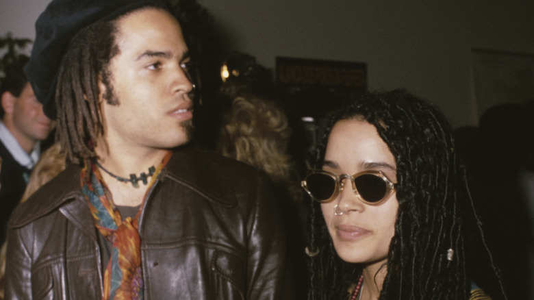 Lenny Kravitz et Lisa Bonet traînent en 1987