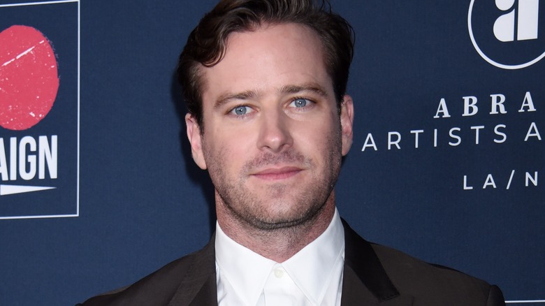 Armie Hammer posant