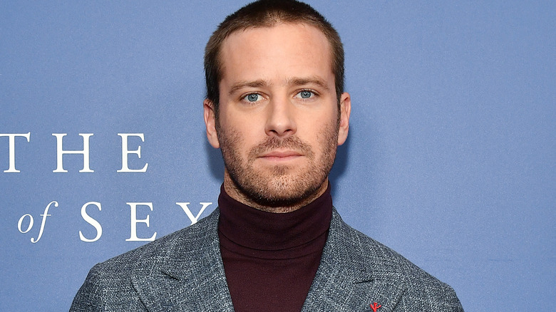 Armie Hammer posant