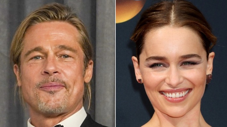 Brad Pitt et Emilia Clarke côte à côte