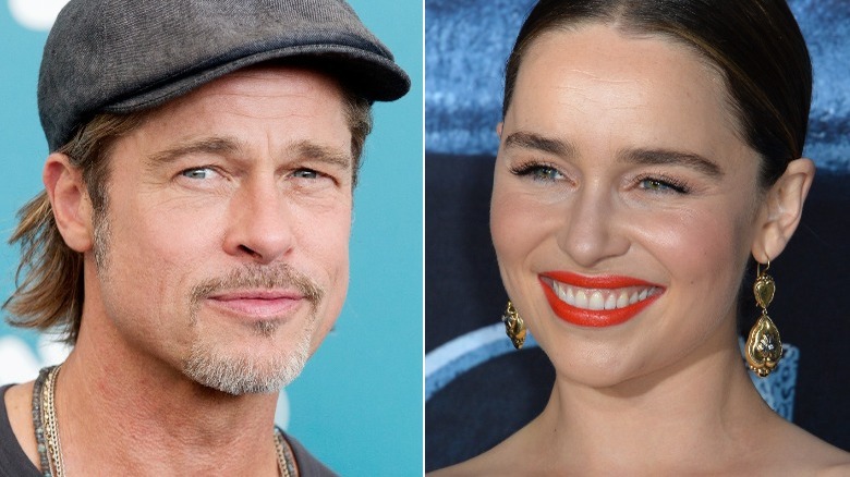 Brad Pitt et Emilia Clarke côte à côte