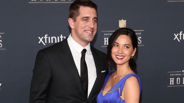 Aaron Rodgers, tapis rouge d'Olivia Munn