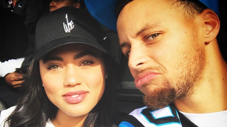 Selfie d'Ayesha et Steph Curry