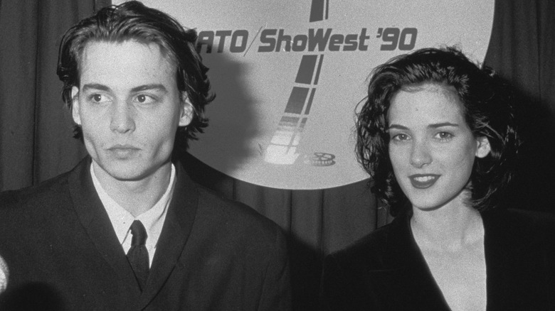 Johnny Depp et Winona Ryder ensemble en 1990