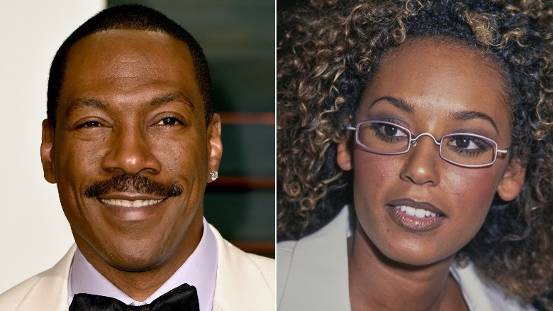 Eddie Murphy, Mel B posant en image fractionnée