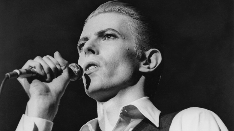 David Bowie lors de la tournée Thin White Duke