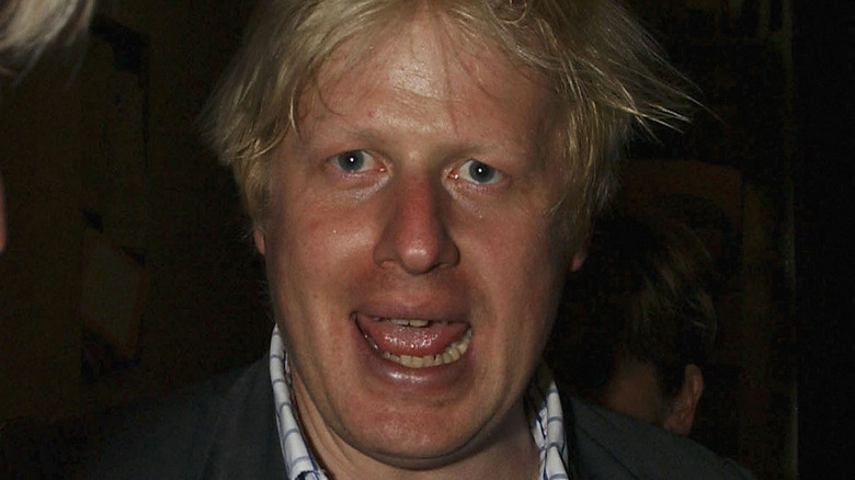 Boris Johnson lors d'une soirée