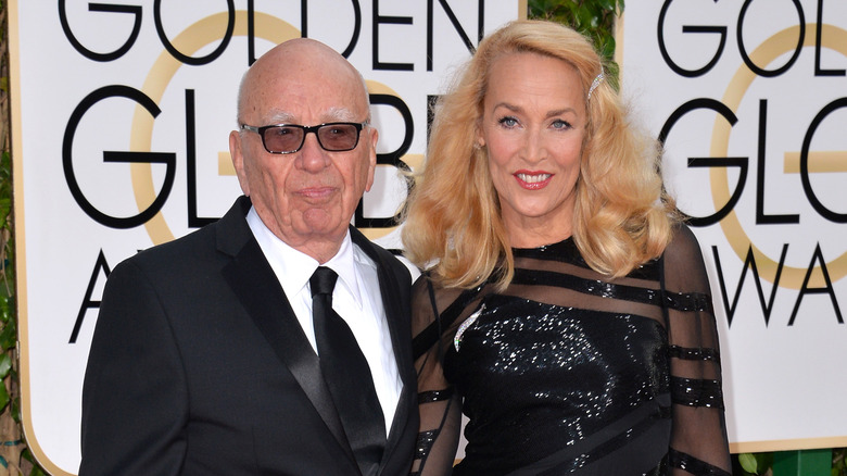 Rupert Murdoch et Jerry Hall