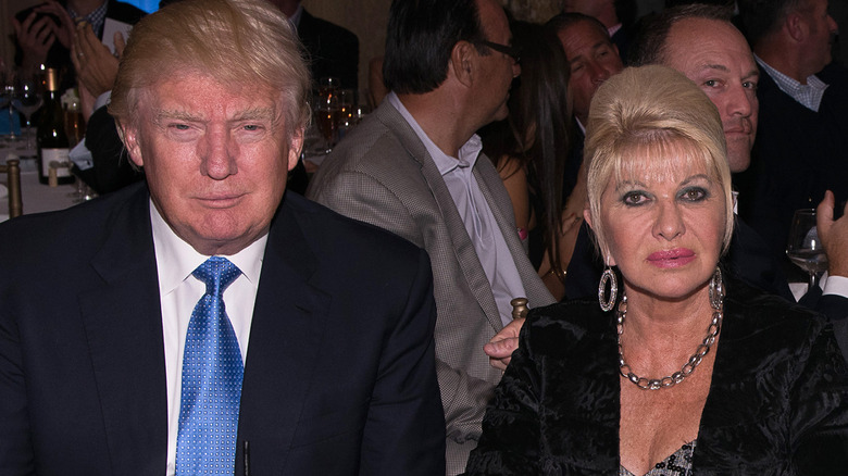 Donald et Ivana Trump lors d'un événement en 2014