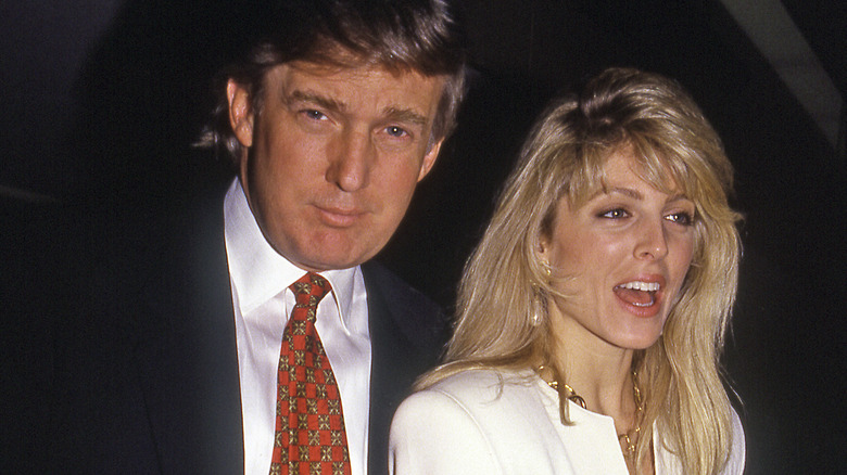 Donald Trump et Marla Maples jeunes