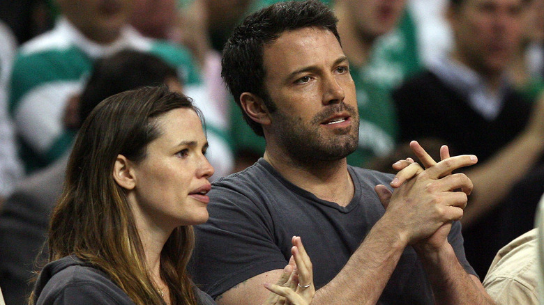 Jennifer Garner et Ben Affleck lors d'un événement sportif