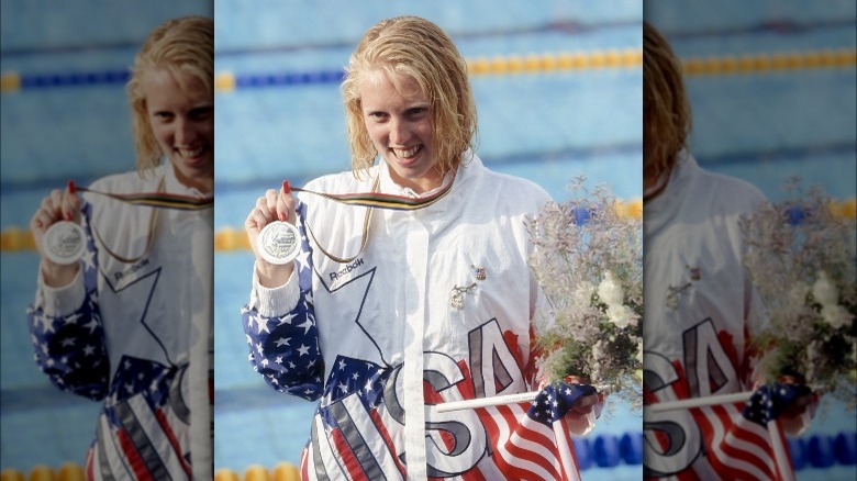 Crissy Perham avec médaille