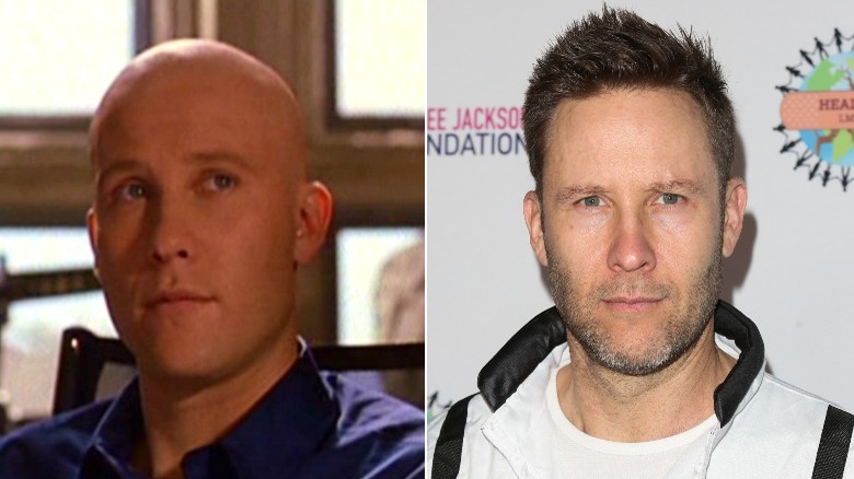 Une image composite de Michael Rosenbaum sur 'Smallville' et au Costume for a Cause en 2018