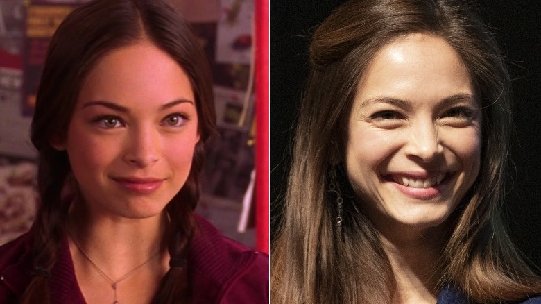 Une image composite de Kristin Kreuk sur 'Smallville' et au Wizard World Comic Con en 2020