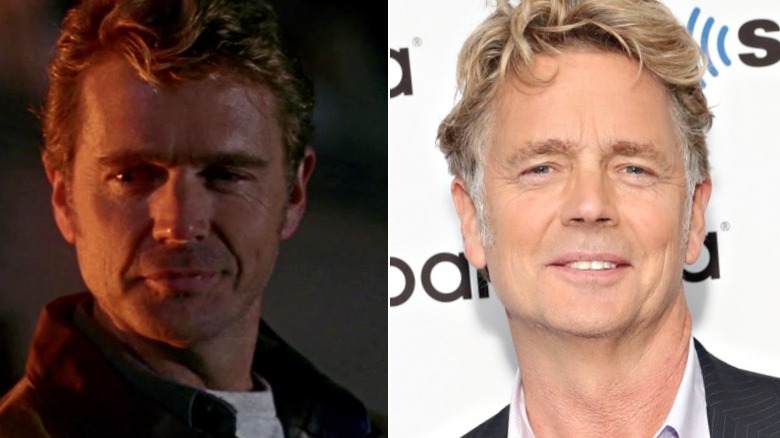 Une image composite de John Schneider sur 'Smallville' et aux studios SiriusXM en 2019