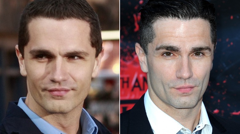 Une image composite de Sam Witwer sur 'Smallville' et aux Saturn Awards en 2018