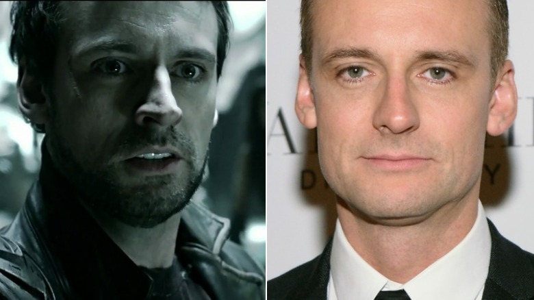 Une image composite de Callum Blue sur 'Smallville' et lors d'une première de film en 2016