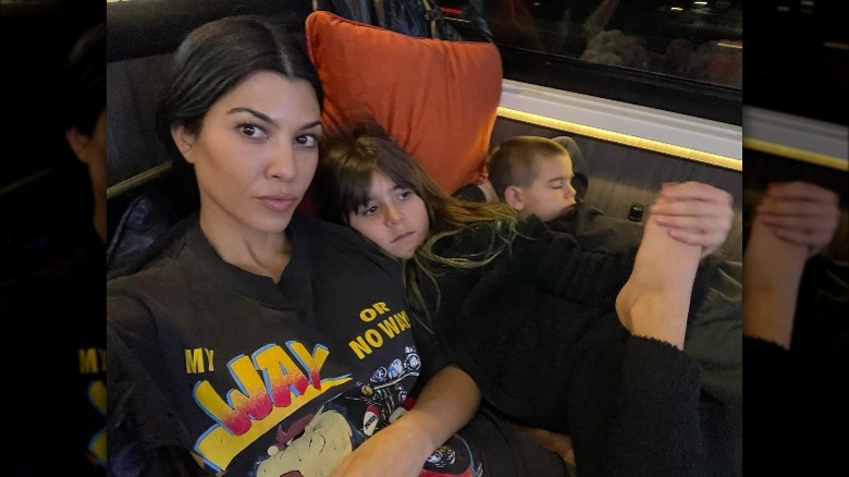 Kourtney Kardashian avec des enfants