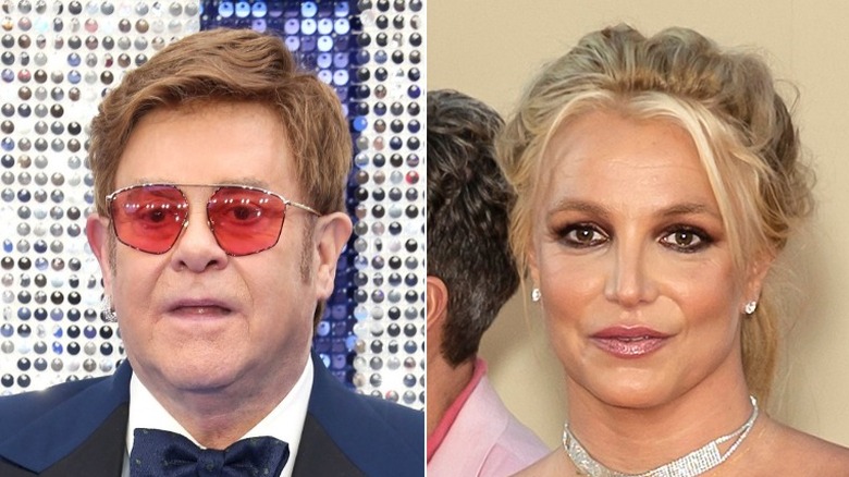 Elton John et Britney Spears côte à côte