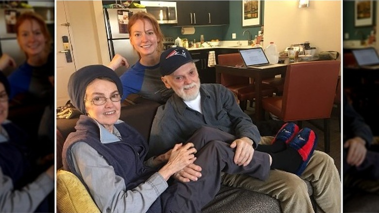 Alicia Witt pose avec ses parents