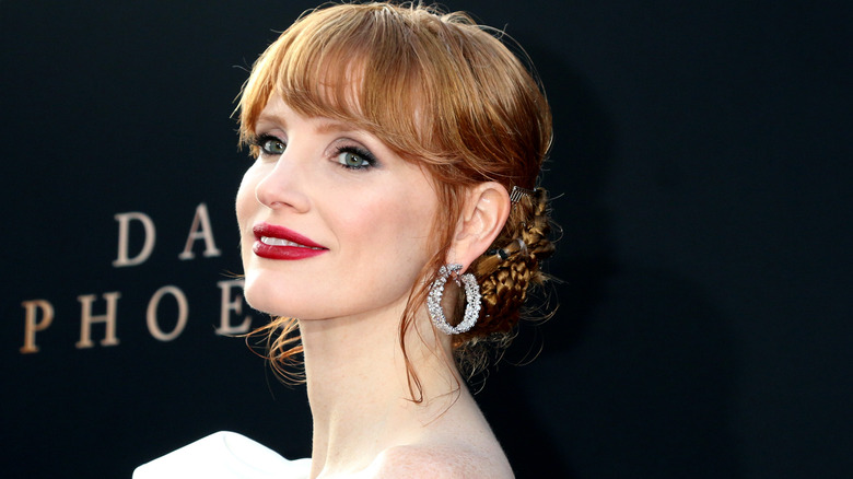 Jessica Chastain, souriante 