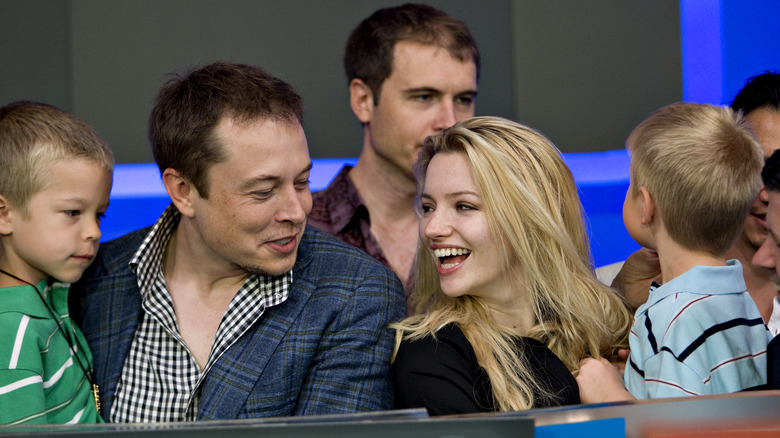 Elon Musk, Talulah Riley, avec des jumeaux