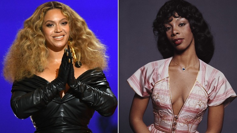 Beyoncé et Donna Summer Grammys et photo de presse