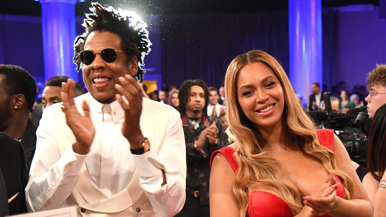 Jay-Z et Beyoncé souriants