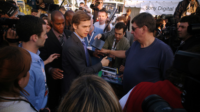 Hayden Christensen avec la foule