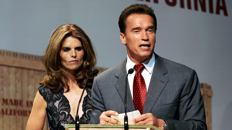 Arnold Schwarzenegger et Maria Shriver en campagne