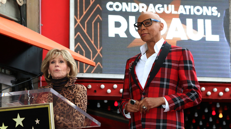 Jane Fonda RuPaul star hollywoodienne