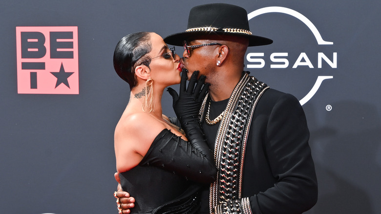 Ne-Yo et sa femme Crystal Smith aux BET Awards 2022