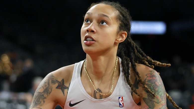 Brittney Griner sur le terrain