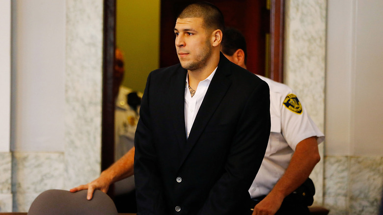 Aaron Hernandez au tribunal