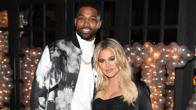 Khloé Kardashian pose avec Tristan Thompson