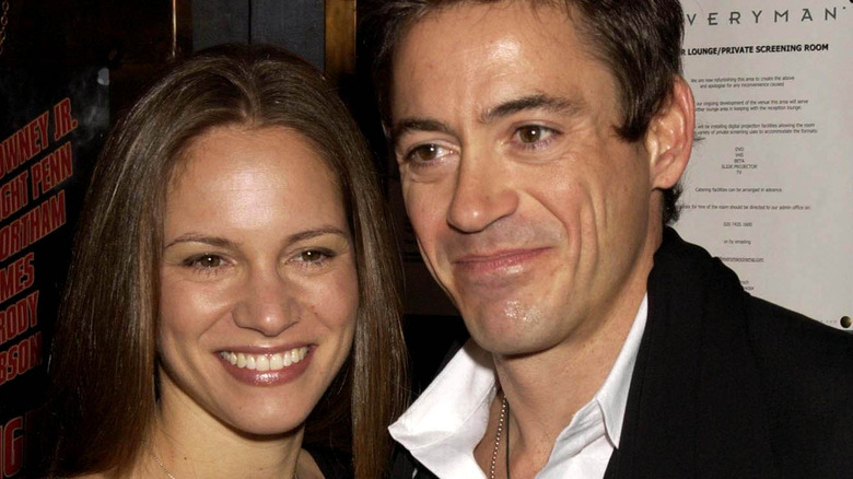 Susan Downey et Robert Downey Jr. posent