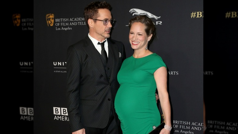 Robert Downey Jr. avec une Susan Downey enceinte