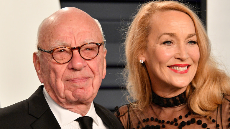 Rupert Murdoch avec Jerry Hall