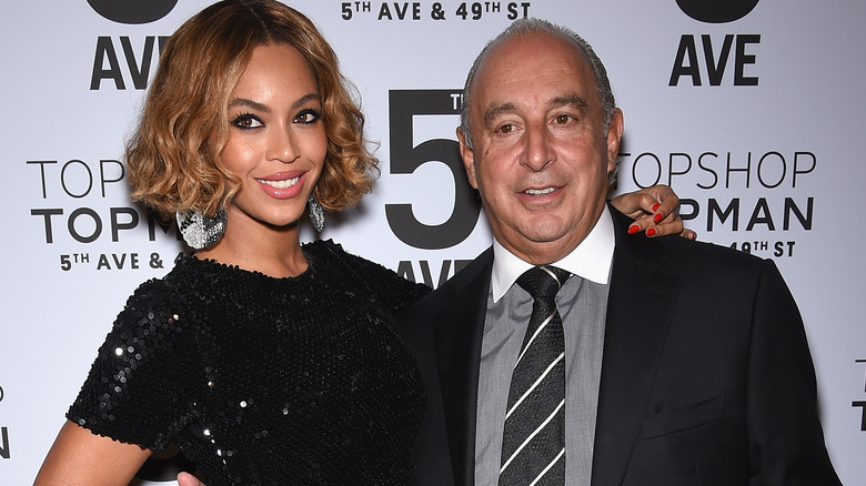 Beyoncé et Philip Green posent 