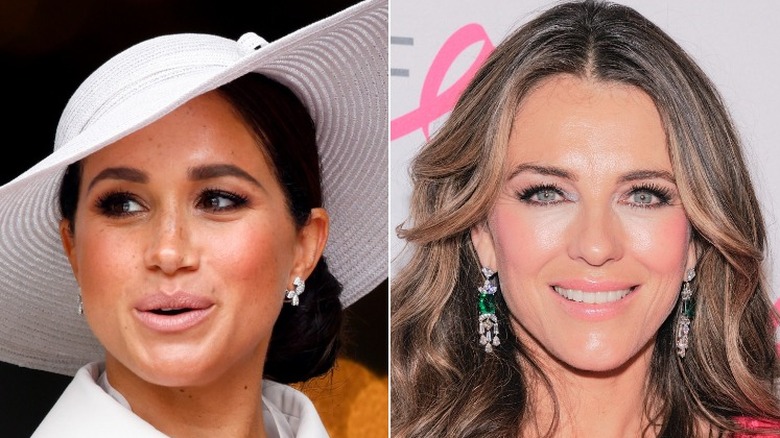 Meghan Markle et Elizabeth Hurley côte à côte