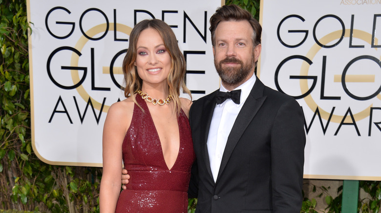 Olivia Wilde et Jason Sudeikis à la 73e cérémonie annuelle des Golden Globe Awards