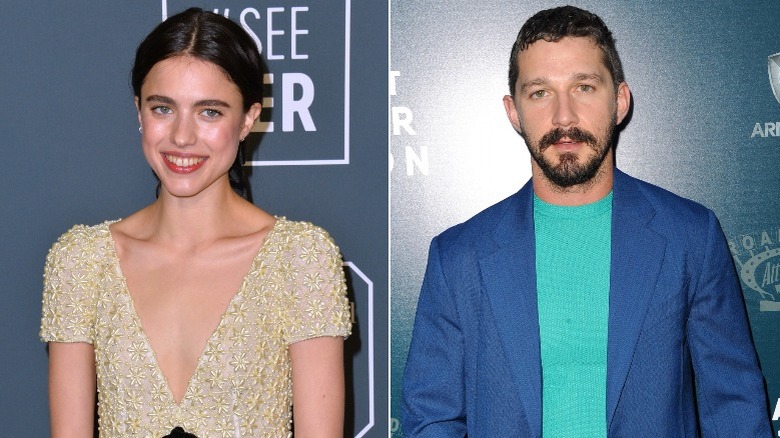 Margaret Qualley, Shia LaBeouf posant