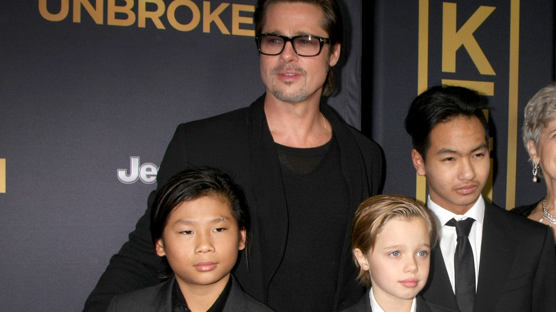 Brad Pitt Pax Maddox Shiloh