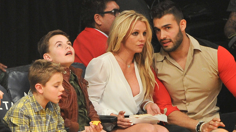 Jaden Federline, Sean Federline, Britney Spears et Sam Asghari.