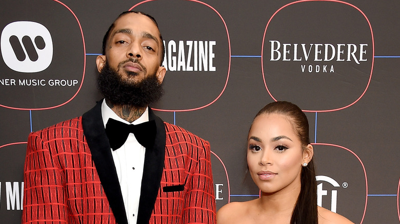 Lauren London et Nipsey Hussle lors d'un événement