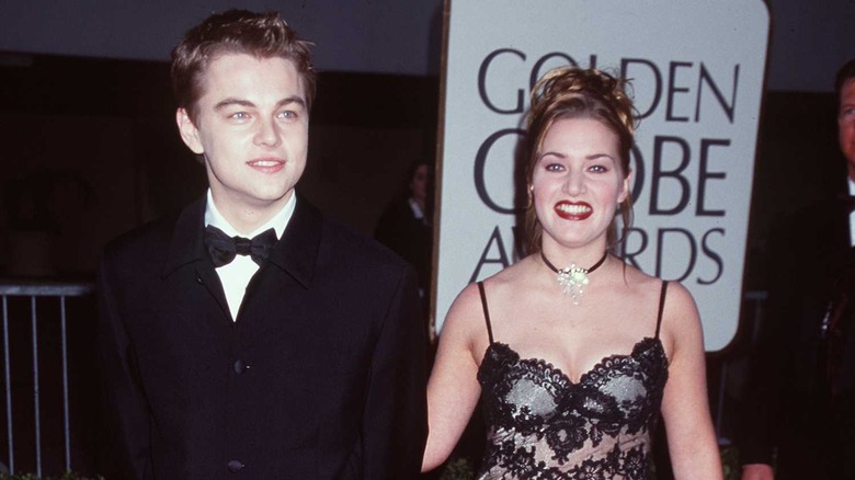 Leonardo DiCaprio et Kate Winslet posant