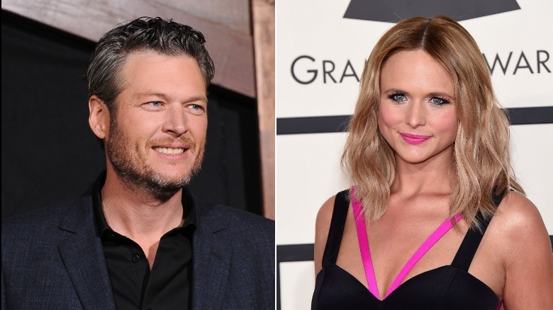 blake shelton souriant miranda lambert